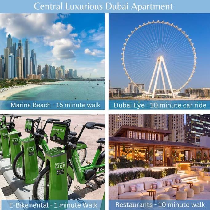 Marina View With Pool, Gym, Tennis Court, 5 Mins To Beach Dubai Esterno foto
