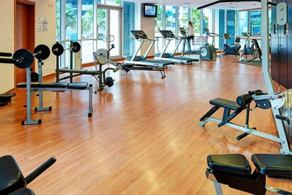 Marina View With Pool, Gym, Tennis Court, 5 Mins To Beach Dubai Esterno foto